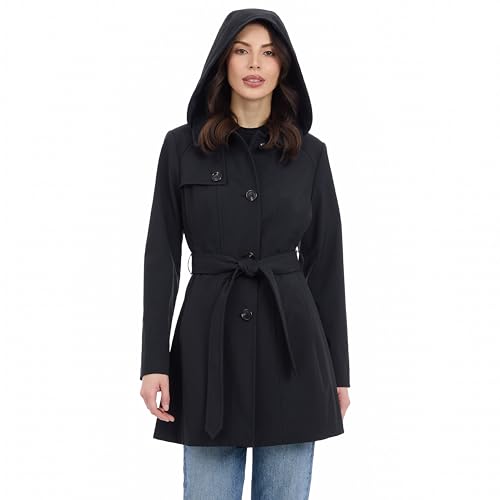 Michael Kors Women's Belted Raincoat with Detachable Hood3