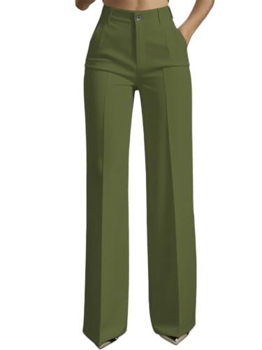 Pantalon de costume femme taille haute et jambe droite pour le bureau