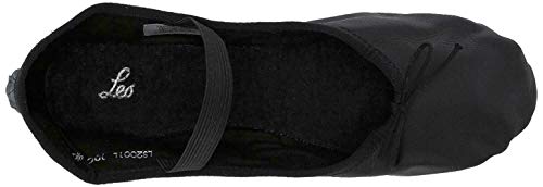 Leo Girls Ballet Russe Dance Shoe, Black, 8.5 Toddler4