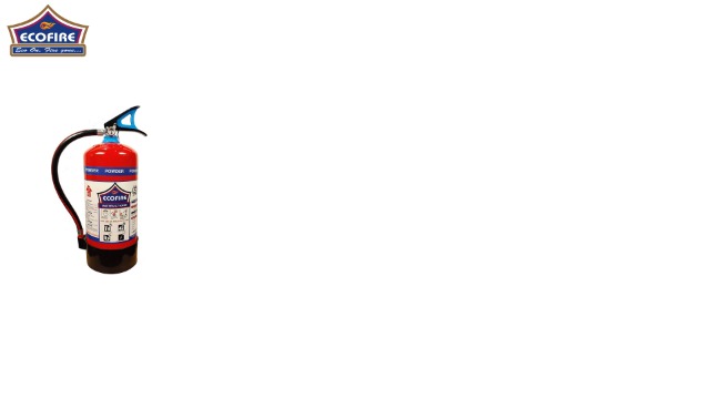 Eco Fire ABC Powder Type 6 Kg Fire Extinguisher (Red and Black)