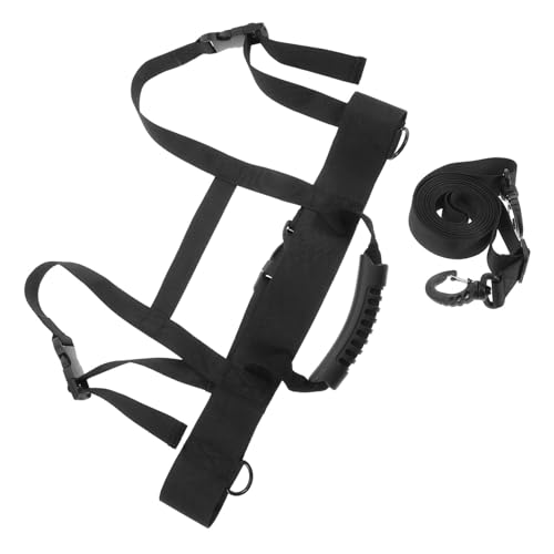 Abaodam Ski Harness Skiing Pull Strap Ski Training Belt for Outdoor Activities