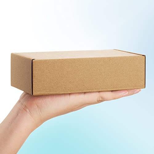image for Poever Shipping Boxes 7x5x2 inches Brown Small Mailing Boxes 25 Pack C