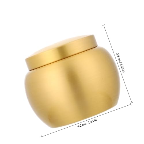 Incienso y ungüentos protegidos en tarro de cobre dorado resistente 3