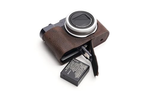 Housse pour Leica C-LUX demi-boîtier en cuir véritable fait main pour photographe voyageur