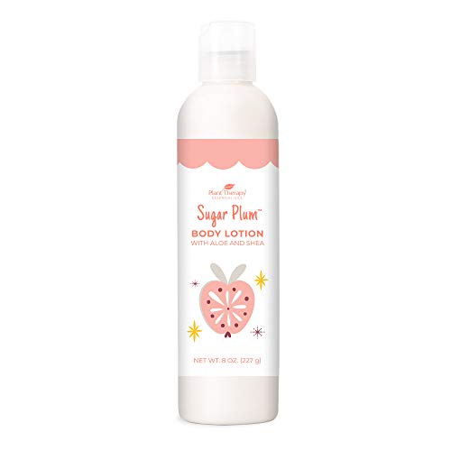 Plant Therapy Sugar Plum Holiday Body Lotion with Aloe and Shea, Hydrate and Nourish Skin with Botanical Ingredients, 8 oz