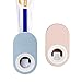 2 Piezas Dispensador de Pasta de Dientes,Exprimidor De Pasta De Dientes,Automático Dispensador Pasta de Dientes,Estante de Pasta de Dientes,para Hoteles,Baños,Apartamentos,Niños y Adultos (Rosa, Azul)