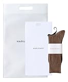 [HARUSAKU] 1足 靴下 ギフト 日本製 メンズ リブ ソックス 23cm ～29cm プレゼント セット (JP, 数字サイズ, 27.0 cm, 29.0 cm, ブラウン)