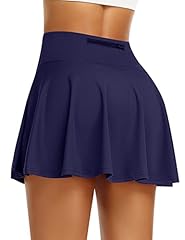 Navy-pleated