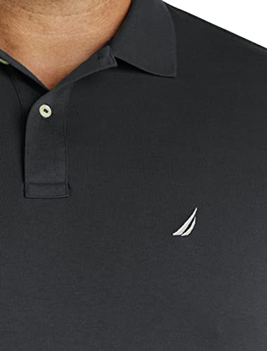 Image of Nautica Men's Classic Fit Short Sleeve Dual Tipped Collar Polo Shirt