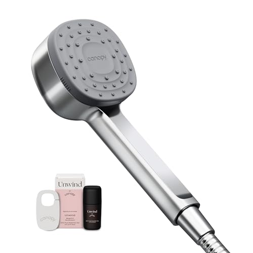 Canopy Handheld Filtered Shower Head & Scalp Massager - High Pressure Shower Head Filter for Hard...