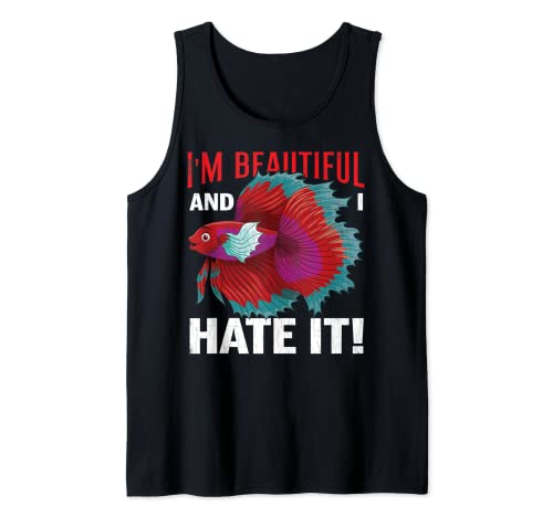 I'm Beautiful Funny Aquarium Aquarist Graphic Débardeur