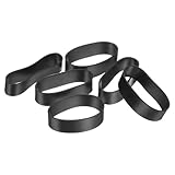 uxcell 30個のシリコーンラバーバンド 20x7mmのラバーバンドリング ケーブルタイ 強力な弾性バンド 滑り止め コード巻き付け バッグラップ 黒