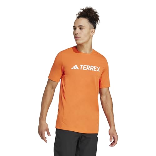 adidas Homme Terrex Multi Climacool Logo Tech T-Shirt, Semi Impact Orange, S