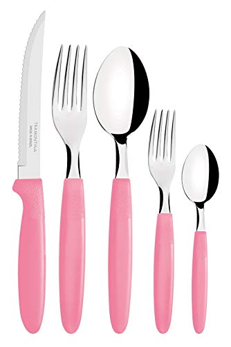 Faqueiro Inox 30 peças Ipanema Rosa Tramontina 3 Faqueiro Inox 30 peças Ipanema Rosa Tramontina - Imagem 3