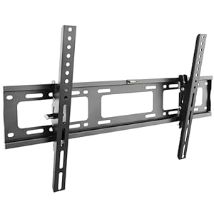 RICOO TV Wandhalterung Neigbar für 40-75 Zoll Fernseher Halterung Fernsehhalterung für Wand R07 Universal Slim Wandhalter Smart Flach OLED Curved Fernseh-Halter bis 100-Kg & VESA 600 (400) x 400 mm