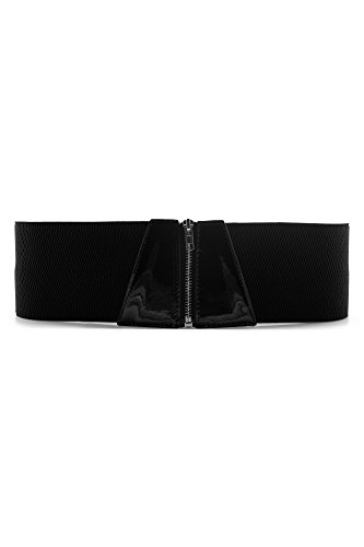BlackButterfly 10 CM Elástico Cremallera Cinturón Corsé (Negro, XXL) Cover