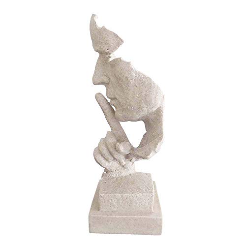 Estatua Busto Pensador Decorativa de Resina 13 in miniatura 6