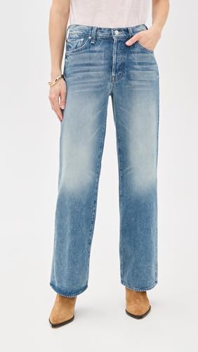 MOTHER Women's Petite Lil Dodger Button Sneak Jeans2