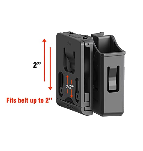 Double Magazine Holster Fit 9Mm/40/45 Double Stack Magazines, Universal Magazine Holder With Adjustable Belt Clip For Glock/S&W M&P/Sig/Taurus/Beretta Mag Pouch #TOP5