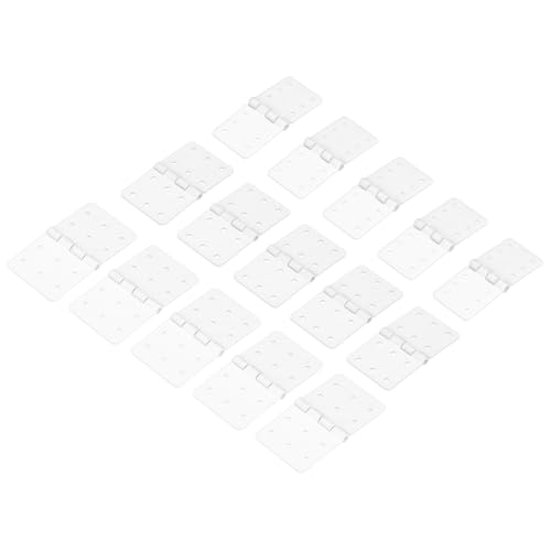 MECCANIXITY RC Hinges 0.9 x 0.5,1.1 x 0.6, 1.4 x 0.8 Inch Adjustable Model Airplane Remote Control Aircraft Wings Parts Square Plastic Loose-Leaf 60 Pcs