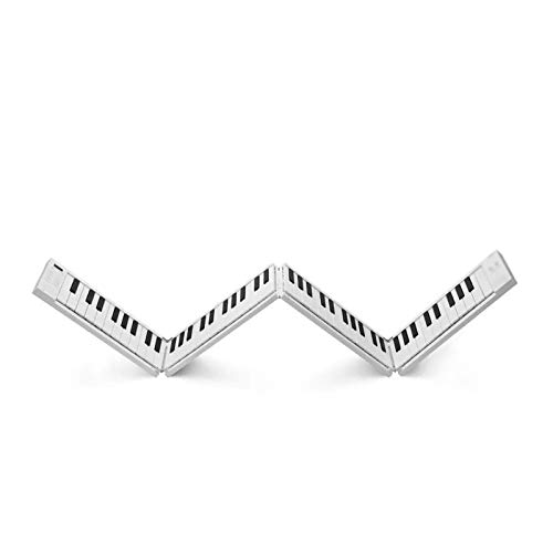 LIERSI 88 Keys Faltbare Elektronische Klavier Tragbare Tastatur 128 Töne Dual Lautsprecher Kopfhörerausgabe Mit Sustain Pedal