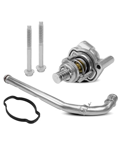 Coolant Thermostat Housing Assembly Fit for GMC Acadia Chevrolet Blazer Buick LaCrosse Regal Sportback Cadillac XT5 XT6 3.6L Engine 2017-2023 Replace 12678779 12673659