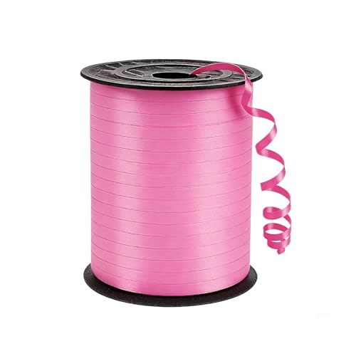 Pink Curling Ribbon 500 Yard Premium Pink Curling Ribbons Balloon String Curly Ribbons for Gifts Package Wrapping Party Festival Art Craft Decor Florists Gift Ribbon Baby Shower