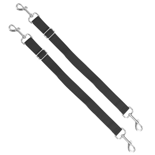 Harrison Howard Fully Elastic Horse Blanket Leg Straps Replacement Adjustable Stretch Leg Straps for Horse Rugs Secure Fit for Turnout Stable & Transport (1 Pair) Royal Black Medium