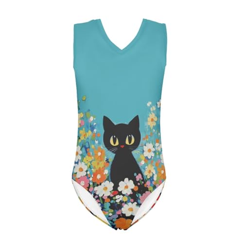 Image of Mumeson Girls One Piece Swimsuits Lightweight V-Neck Swimwear Bathing Suits for Little Girls 3-14 Years