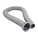 PP and PVC Drain Hose for 58mm Outlets, Tool-For Installation with Pre-Attached Rubber Rings, Kitchen Sink and Washing Machine Drainage, 40/60/80/100/120cm Length Options(100cm)