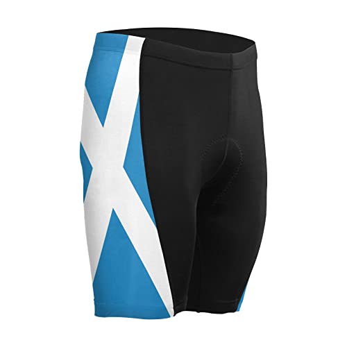 Scotland Flag Men's Bike Shorts Padded Cycling Bicycle Biking Shorts Tight Multicolor