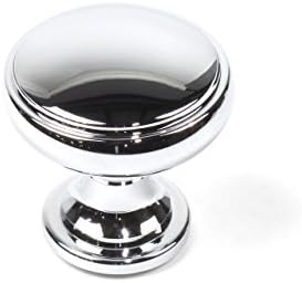 Century Cabinet Round Knob, Pack of 100, Polished Chrome, Cabinet Hardware Knob, Furniture Knob, 1-3/16 Inch Dia, Regal, 22205-26