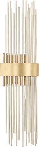Capital Lighting 625421FI Lena Mid-century Modern Metal Slim Rods Wall Sconce, 2-Light 120 Total Watts, 22" H x 5" W, Fire and Ice
