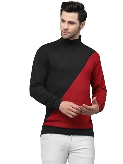 Image of Style Quotient Mens Grey Solid Sweaters
