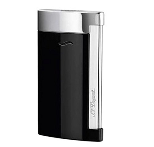 S.t. Dupont Paris Slim 7 Black Lacquer Lighter & Carry Pouch Gift Boxed New