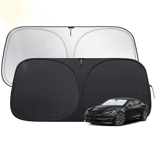 Side Window Sunshades for Tesla Model S 2012-2025, Custom Fit Car Sun Shades with 420D Fabric...