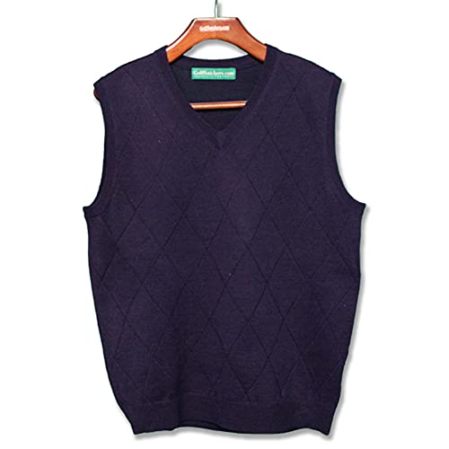 V Neck Solid Sweater Vest - Mens2