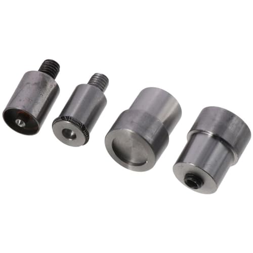 hobbyhub 4Pcs 15mm Snap Buttons Dies Mould Set,Fasteners Buttons,Hand Press Mould, Installation Tool, Shoe Eye Buttonhole Abrasive Tool
