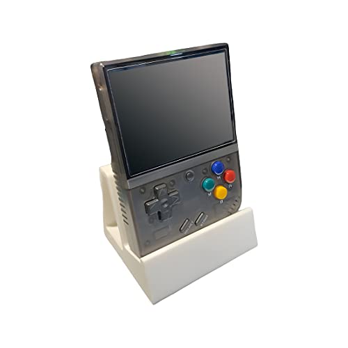 3D Printed Magnetic Docking Station for Miyoo Mini Plus Retro Game Console - White image 4