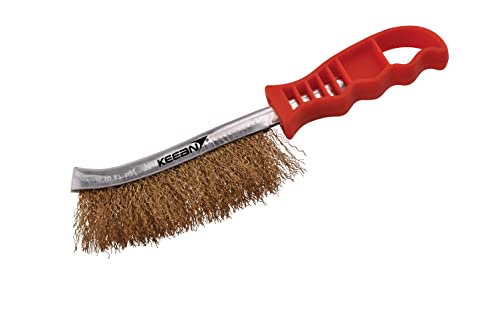 Keean Brass Wire Brush Nylon Handle Light Weight Handle Indu...