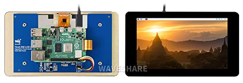 Image of 7inch DSI LCD 1024x600 Capacitive Touch IPS Display for Raspberry Pi 4B /3B+ /3A+ /Compute Module 4 /3+, Refresh Rate up to 60Hz