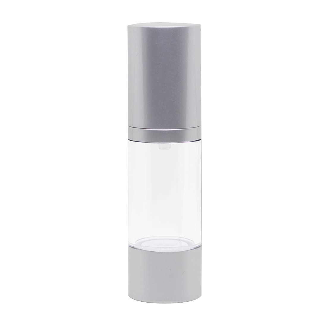 PHARCOS Airless Pump Bottle-Leak Proof and Shockproof Refillable Cosmetic Container for Makeup Foundation, Serums, Homemade Beauty Products (Transparent - Matte Silver- 30 Ml) (Pack of 1)-image-36