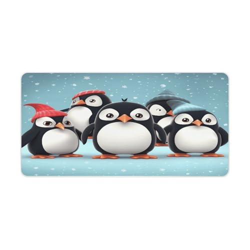 Cute Penguins5 Desk Pad Base Antideslizante 60x30 cm