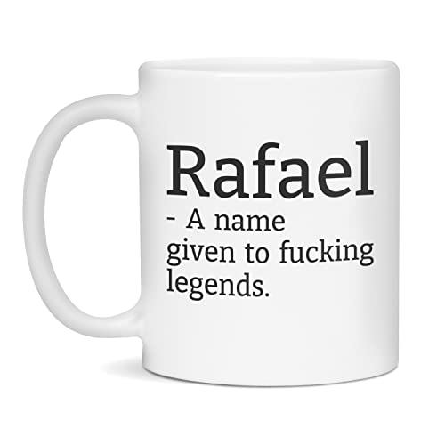 Funny Rafael Mug, Rafael Name Mug, Rafael Coffee Mug, 11-Ounce White