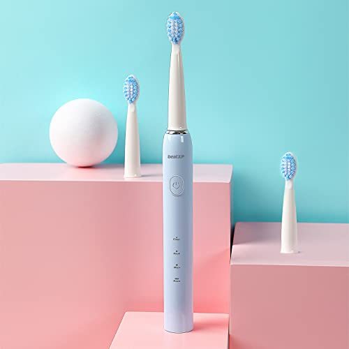 beatXP Buzz Electric Toothbrush for Adults with 2 Brush Heads & 3 Cleaning Modes|Rechargeable Electric Toothbrush with 2 Minute Timer &... - Image 7