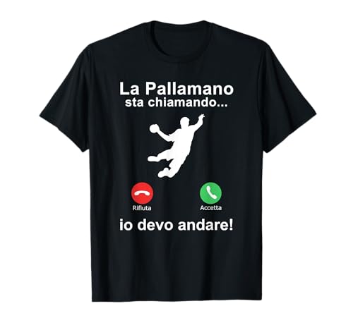 Giochi a pallamano? Ottenere il design fresco con uno slogan divertente per voi come giocatore di pallamano. Proprio la cosa giusta per tutti coloro che amano lo sport della palla. La pallamano mi chiama e devo andare.