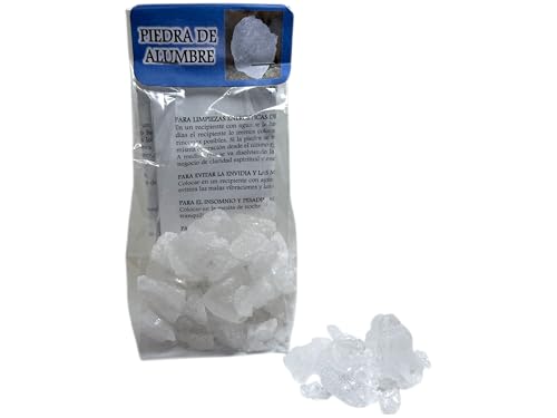 HOSTENATURA Piedras de Alumbre Natural 175gr - Limpieza, Purificación y Protección - Alumbre Esotérico
