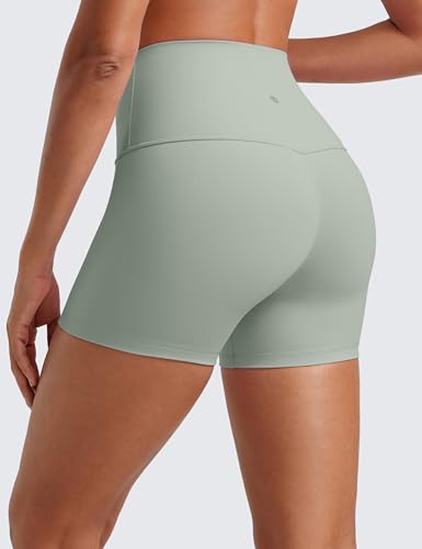 Image of CRZ YOGA Butterluxe Biker Shorts 4 inch | Extremely Soft, Gentle Compression, Yoga, High Waisted, for Women