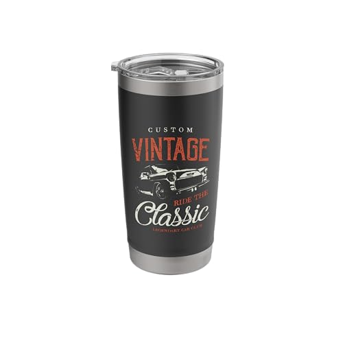 Custom Vintage Car Club Stainless Steel Tumbler