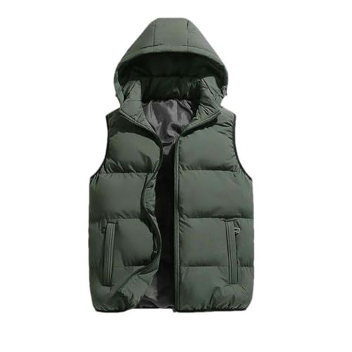 Chaleco casual para hombre con capucha JXQXHCFS ideal para invierno